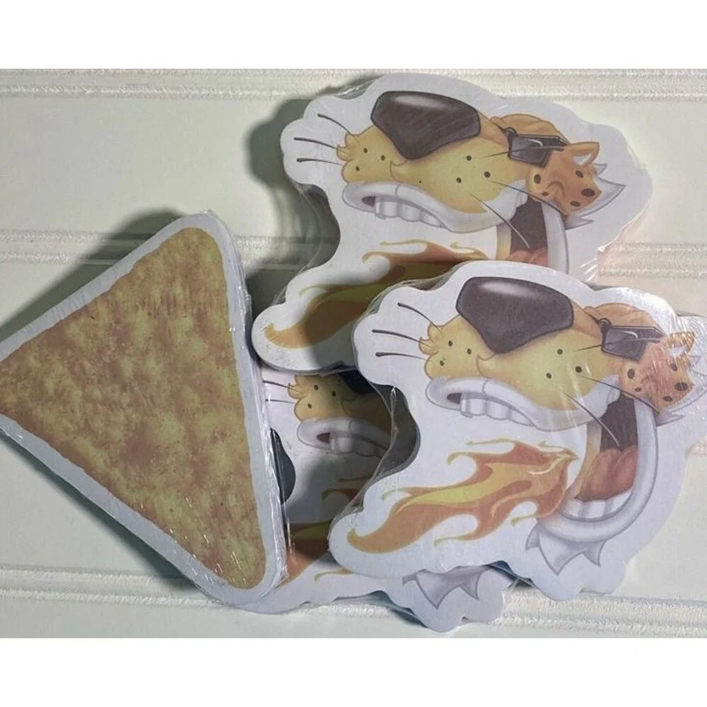 Chester Cheetah Cheetos Doritos Flamin Hot Post It Sticky Notes Lot of 4 New!